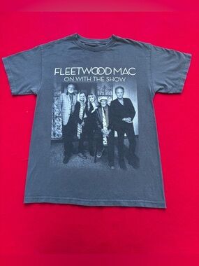 Fleetwood Mac Tour Tee 2014 2015 Charcoal Graphic Shirt Large